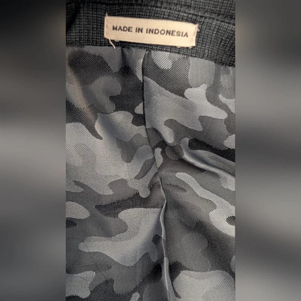 Joseph Abboud Just One Earth Dark Gray Slim Fit Blazer Sport Coat Super 120's - Picture 4 of 16